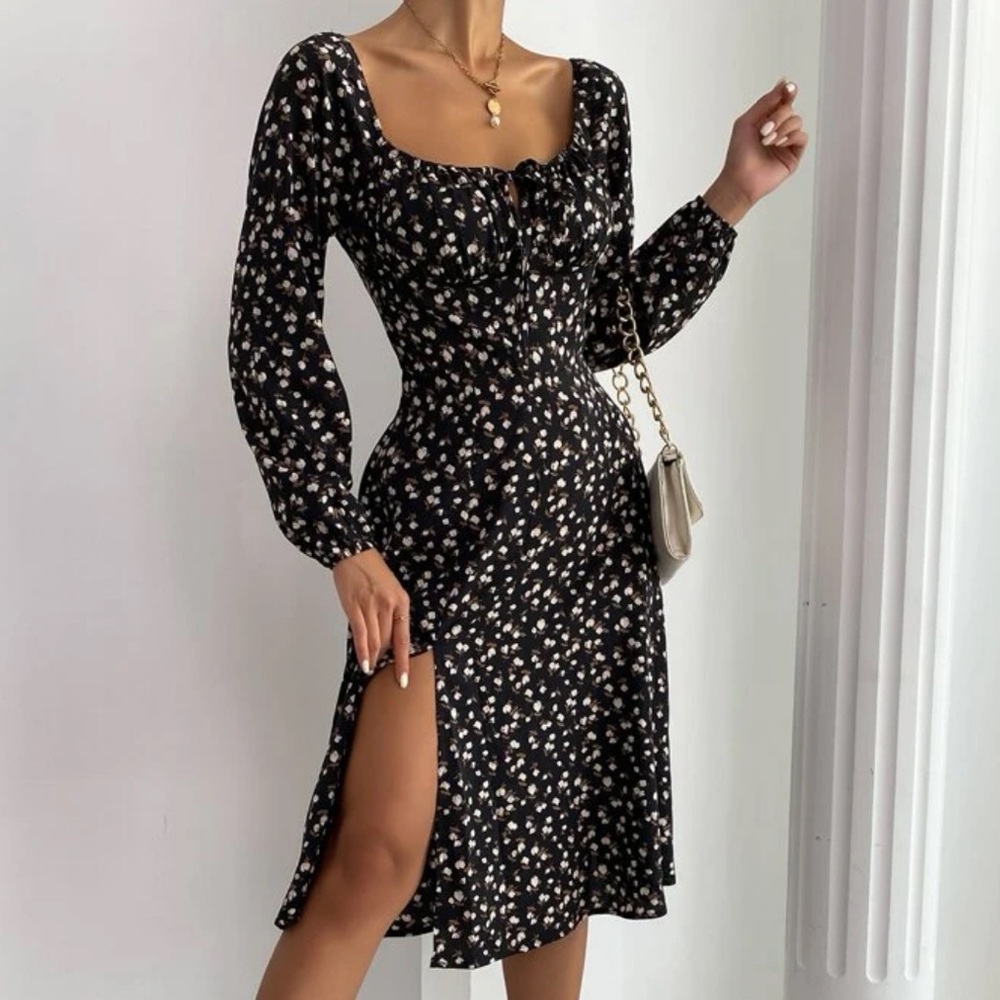 SHEIN. Floral dress.